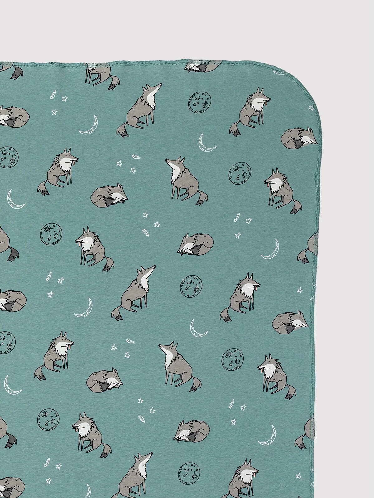 Moonlight Wolf Baby Blanket