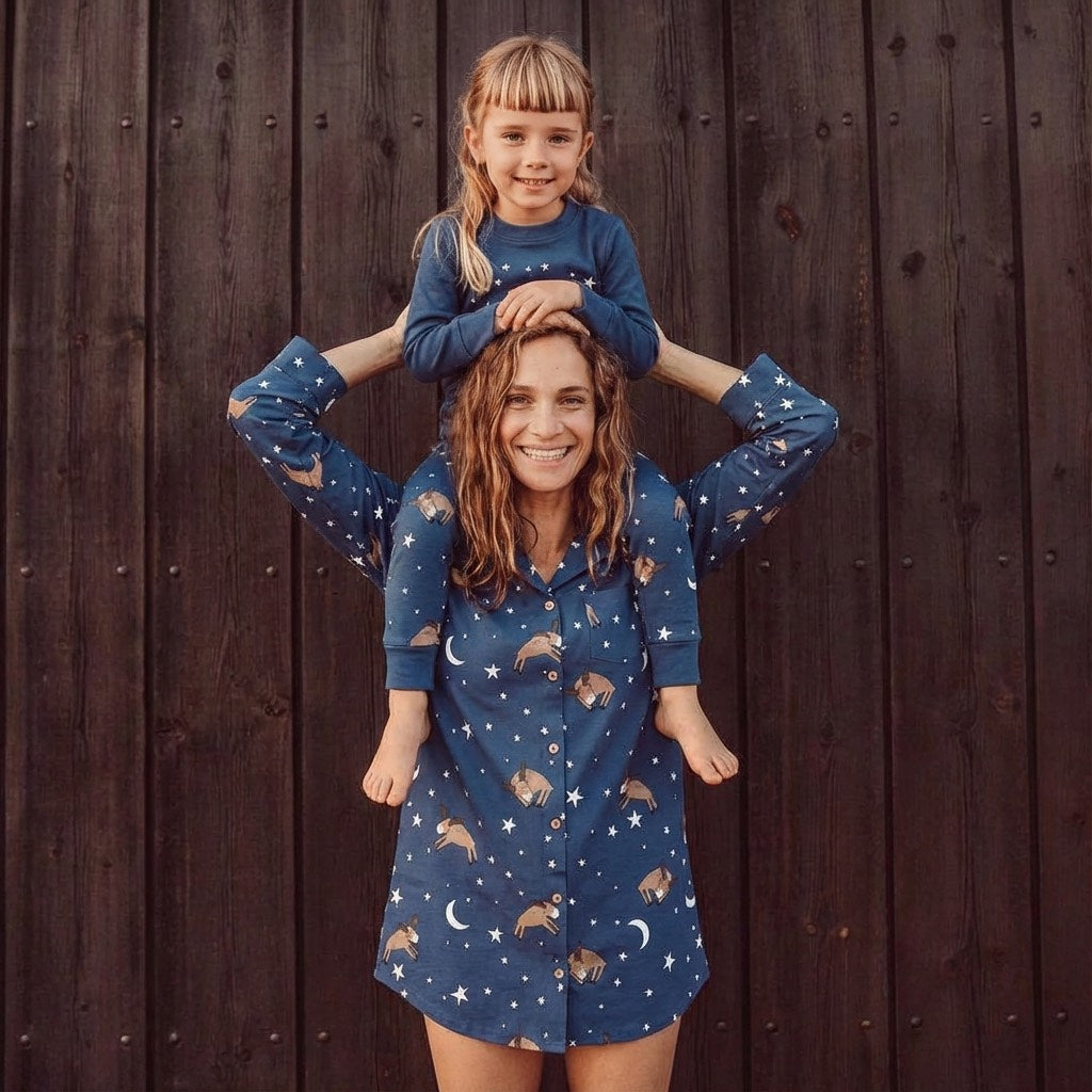 Moose Be Dreaming Button Nightshirt