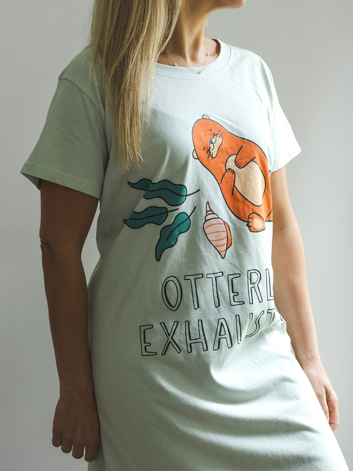 Otterly Exhausted Ladies Nightshirt