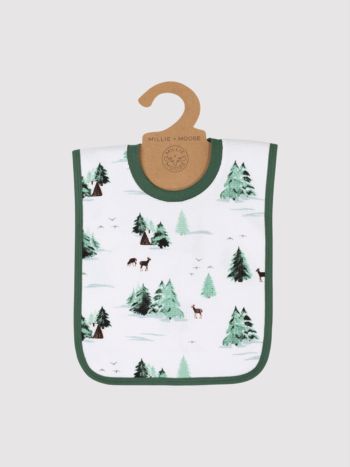 Thermal Watercolor Trees/Cabin Infant Bib