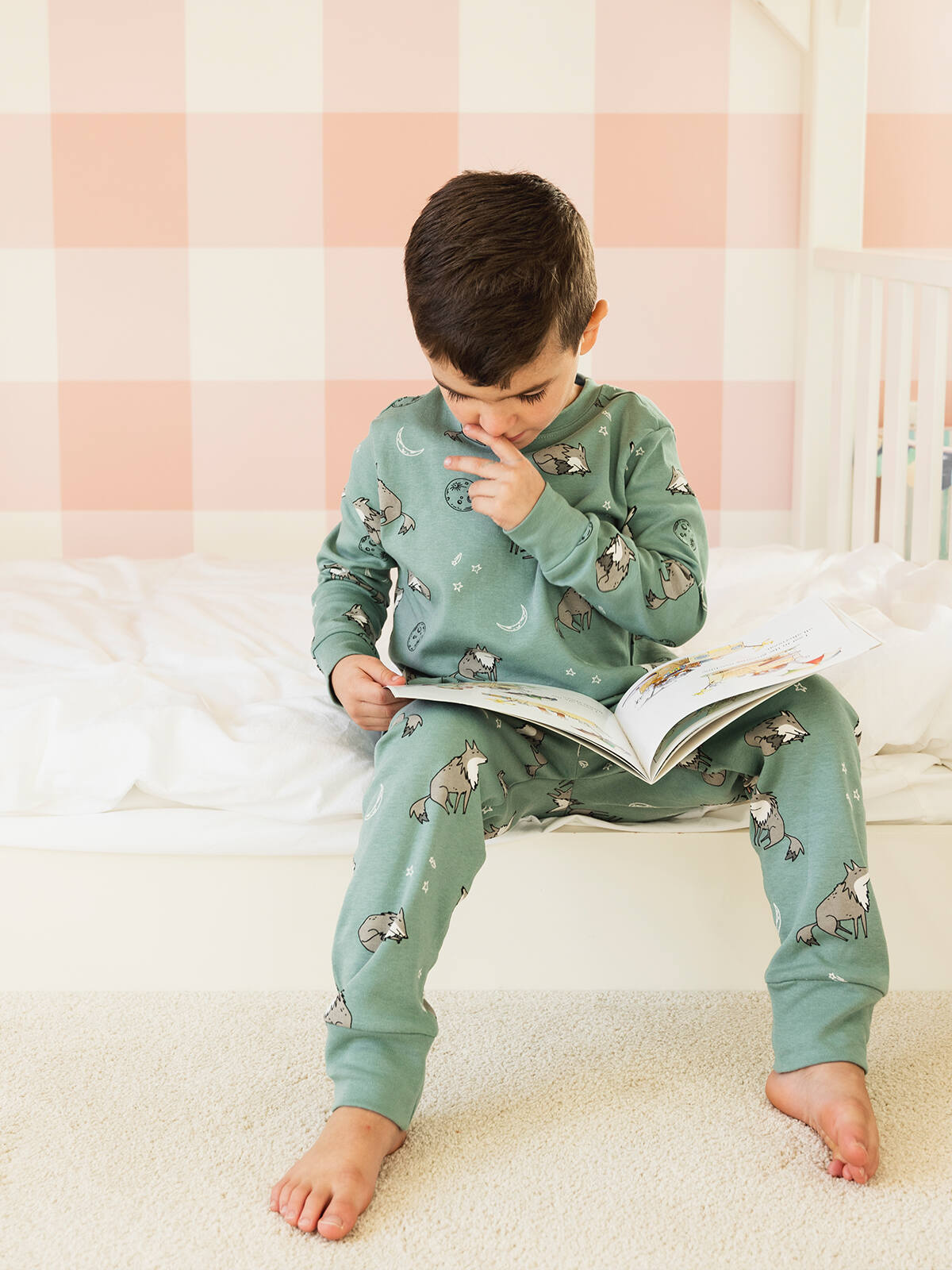 Moonlight Wolf Kids PJ Set