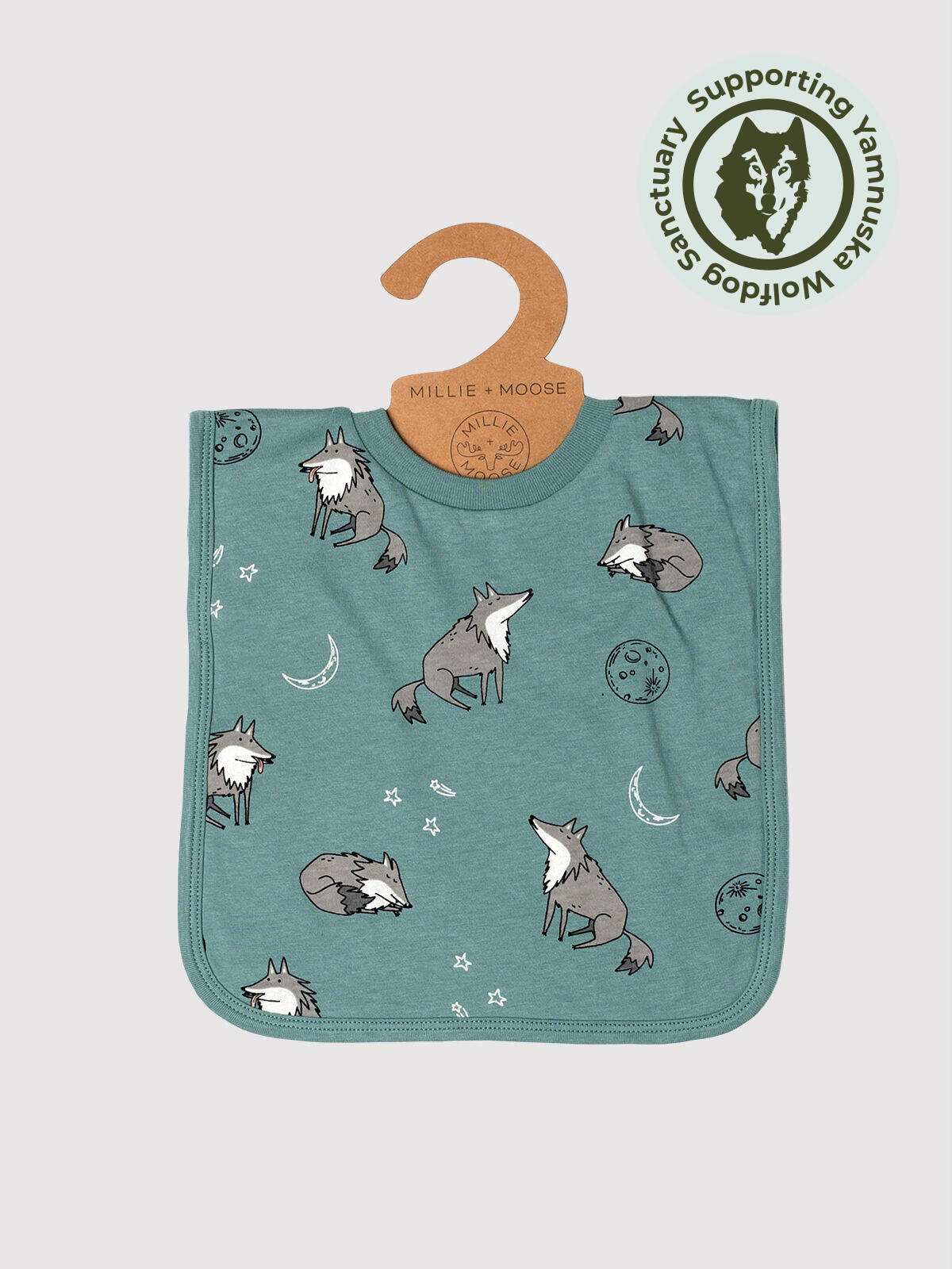 Moonlight Wolf Infant Bib