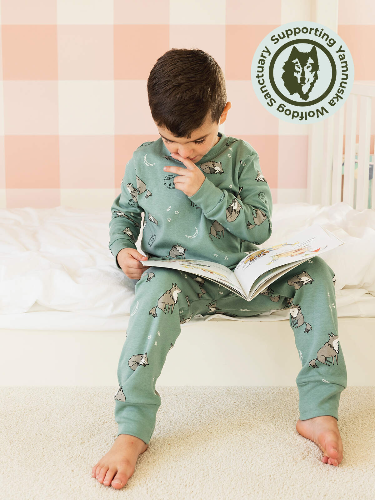 Moonlight Wolf Kids PJ Set