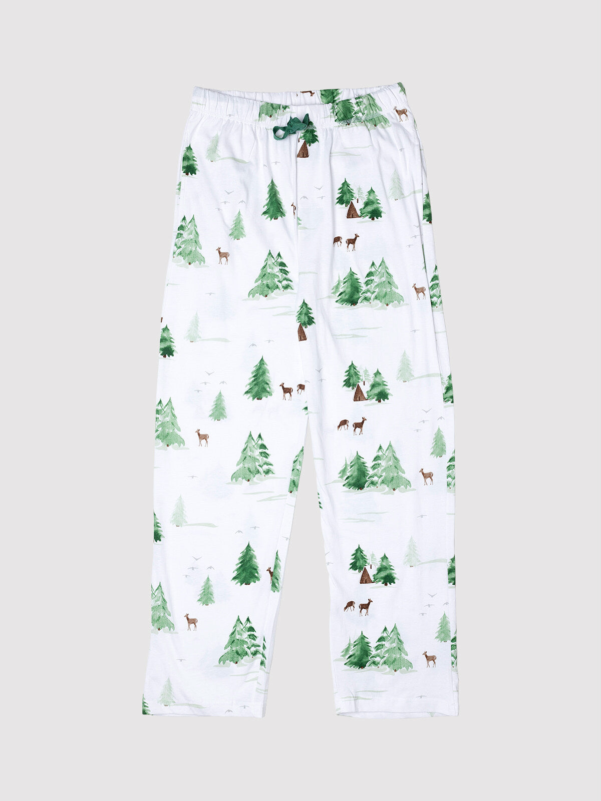 Watercolor Trees/Cabin Men's PJ Pant