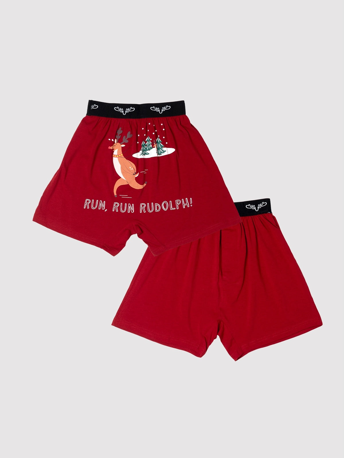 Run Run Rudolph Mens Boxers
