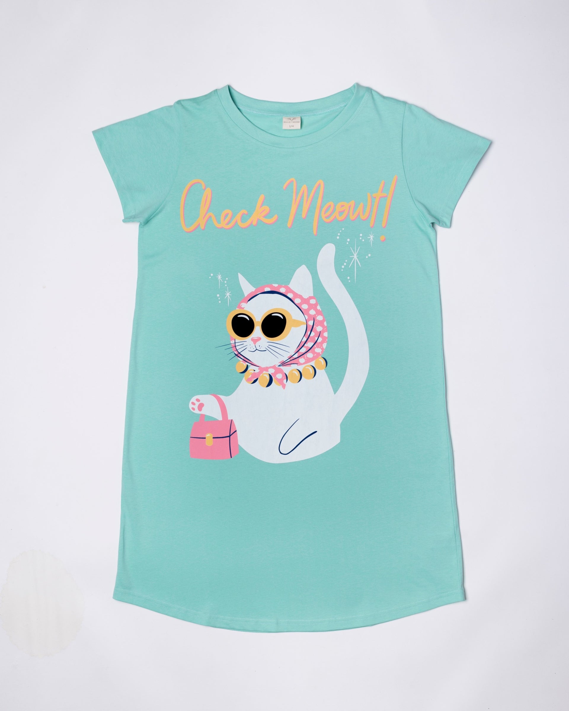 Check Meowt — Ladies Nightshirt