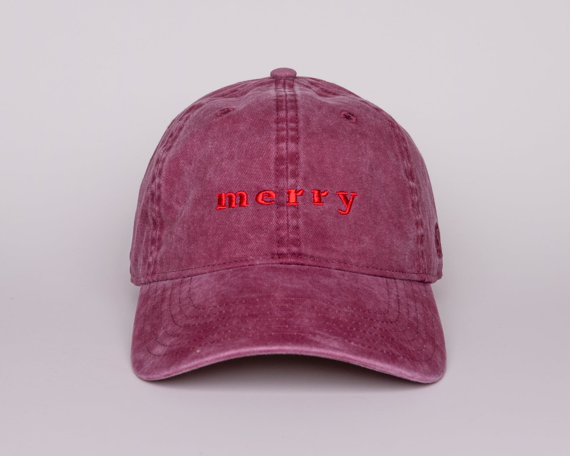 Merry Burgundy Dad Hat