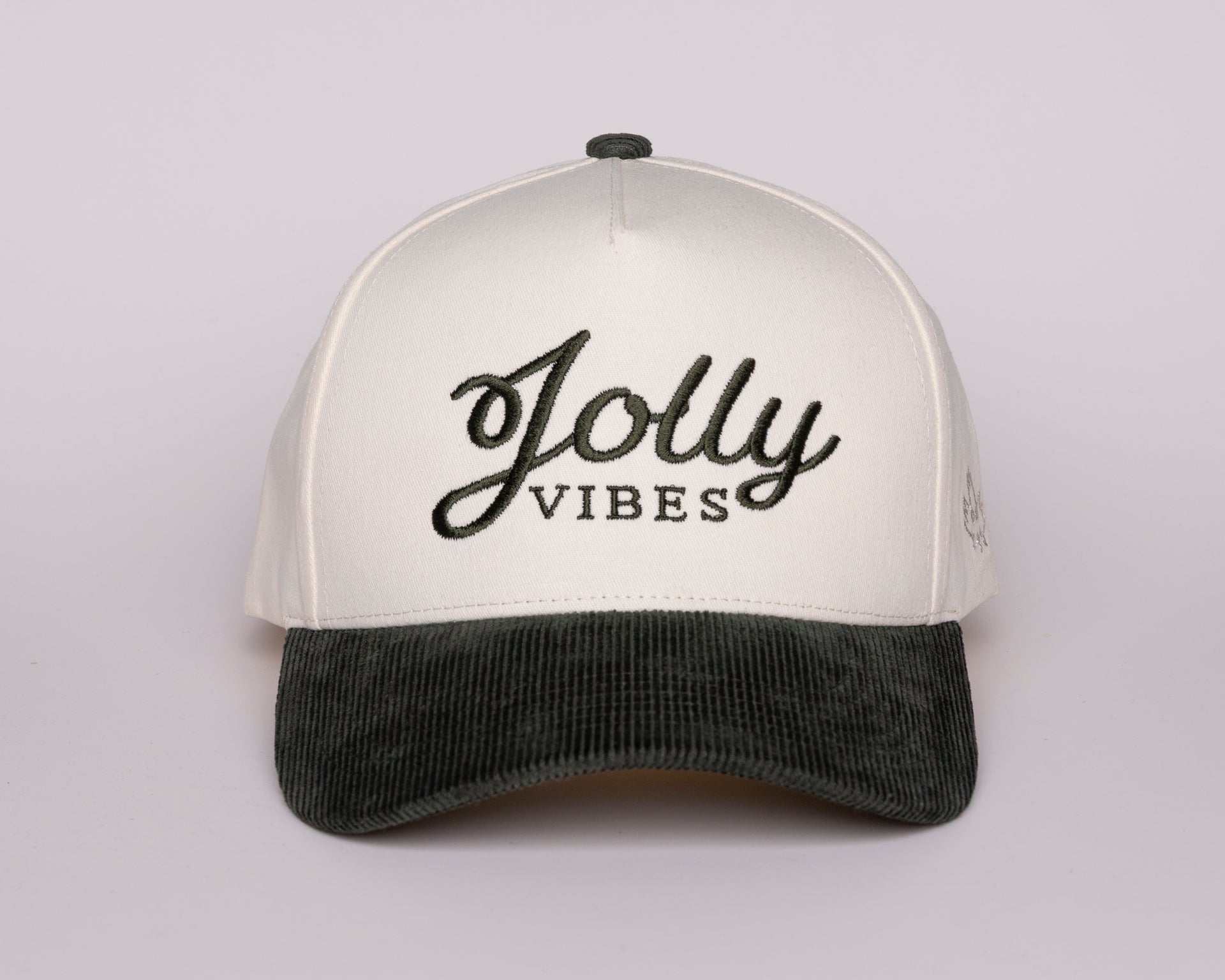 Olive 2-Tone Corduroy Brim Jolly Vibes Hat