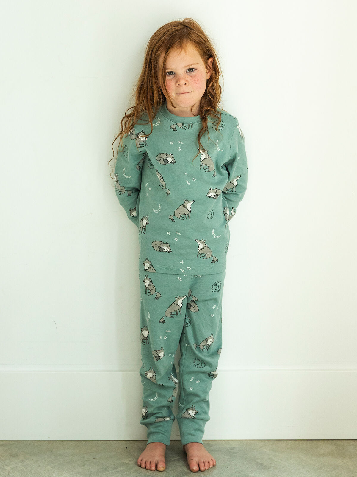 Moonlight Wolf Kids PJ Set