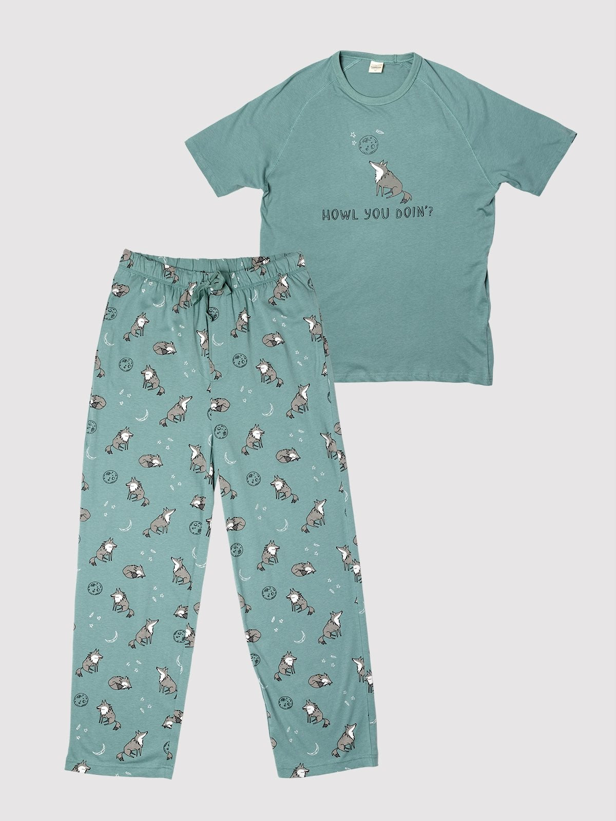 Moonlight Wolf Pajama Set - Men/Unisex