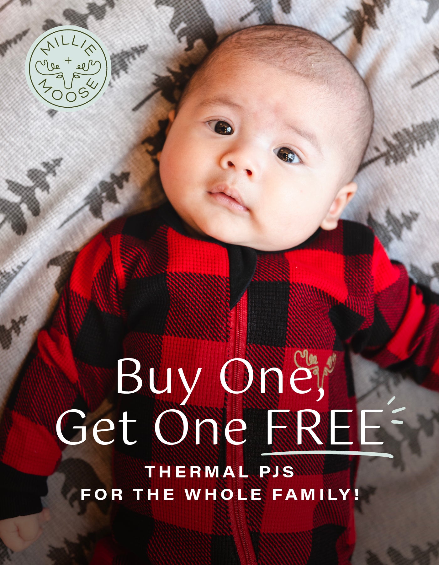 Thermal Buffalo Plaid Infant Onesie