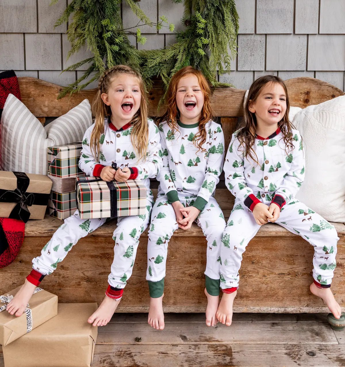 Cabin In The Woods Kids PJ Set - Millie + Moose