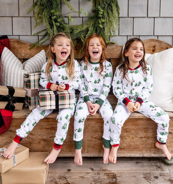 Cabin In The Woods Kids PJ Set - Millie + Moose
