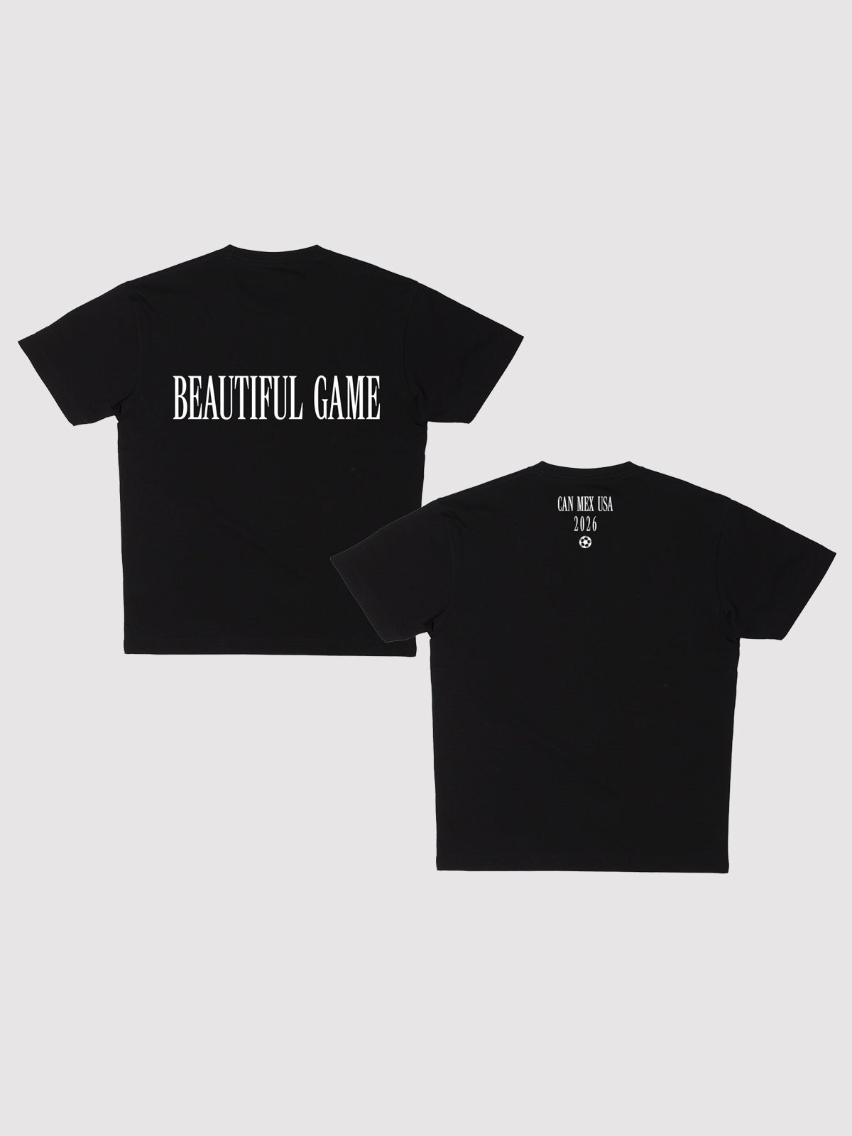 Beautiful Game — Oversized Black Tee - Millie + Moose