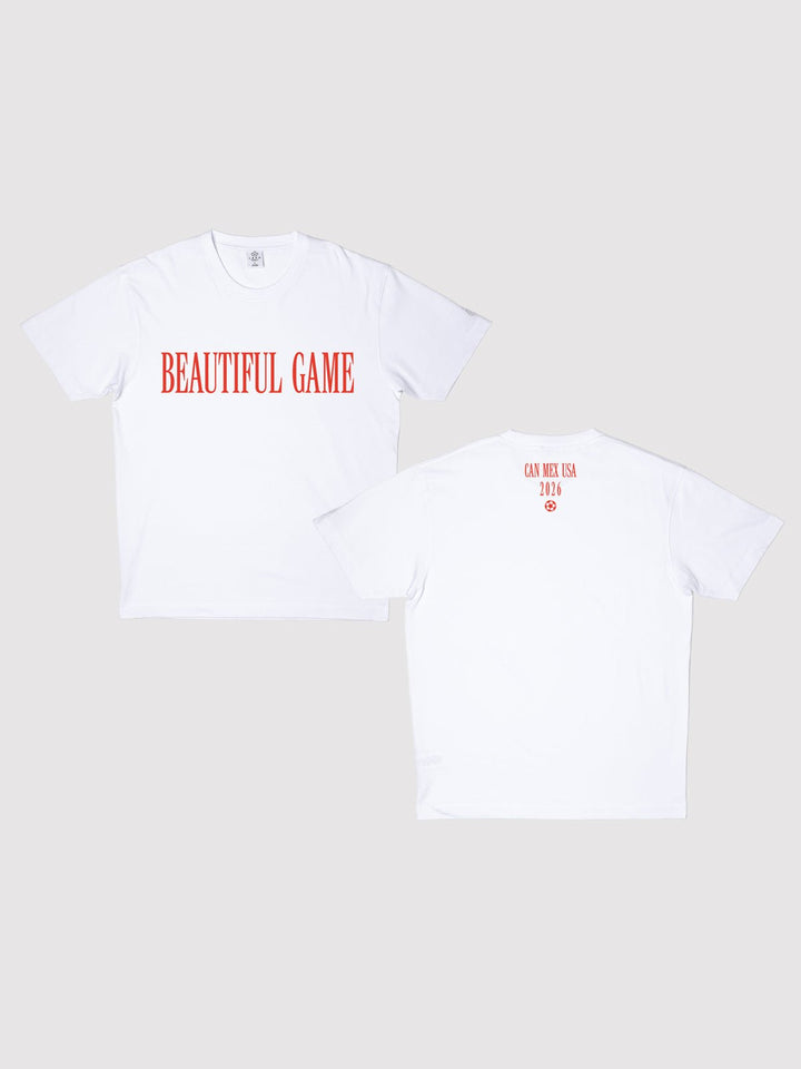 Beautiful Game — Oversized White Tee - Millie + Moose