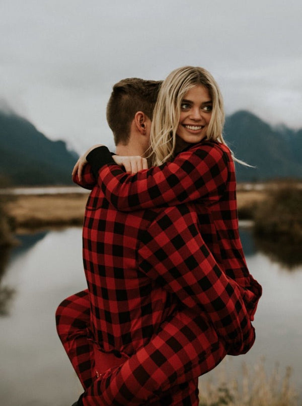 Buffalo Plaid — Adult Onesie - Millie + Moose