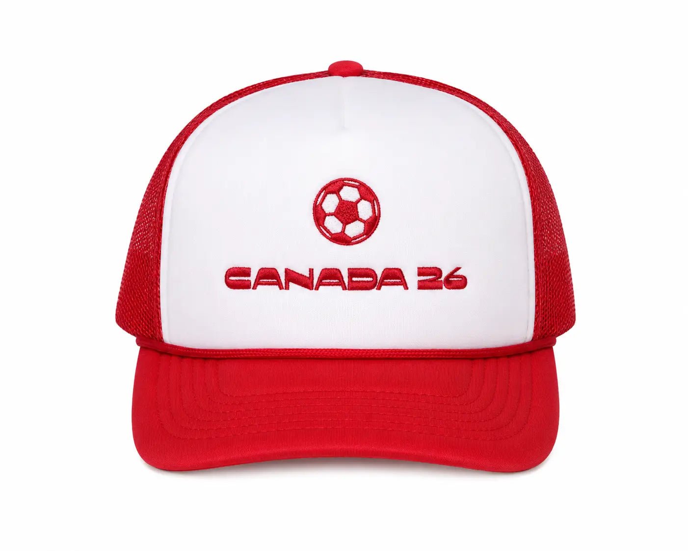 Canada Soccer 26 - Red Trucker Hat - Millie + Moose